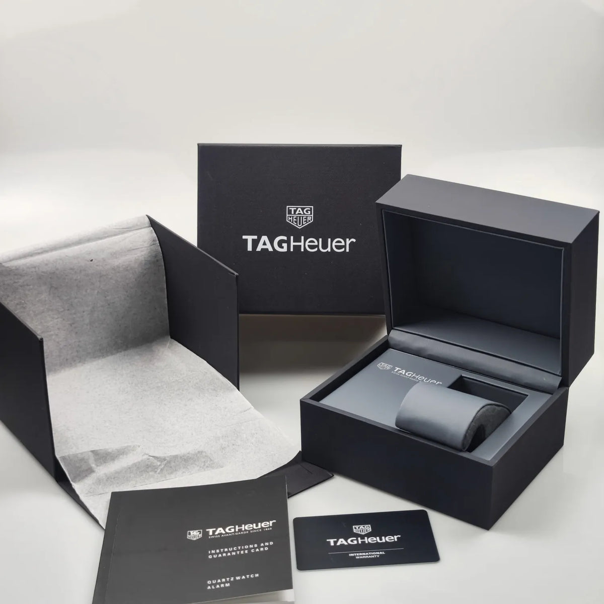 TAG Heuer watch box  display position on the right